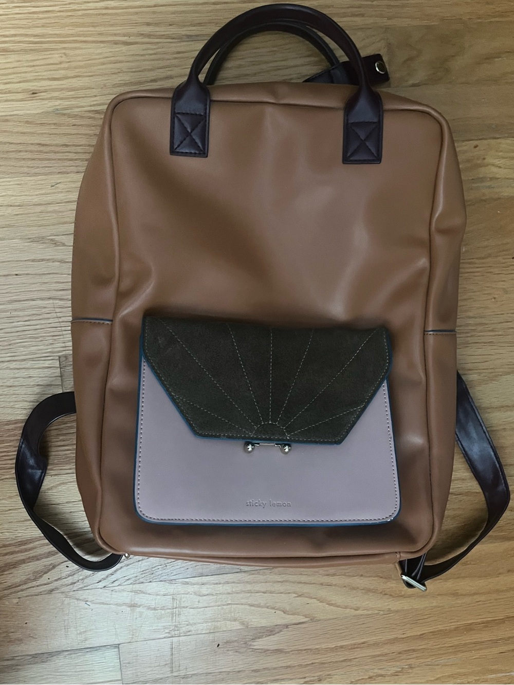 Sticky Lemon Tan Backpack